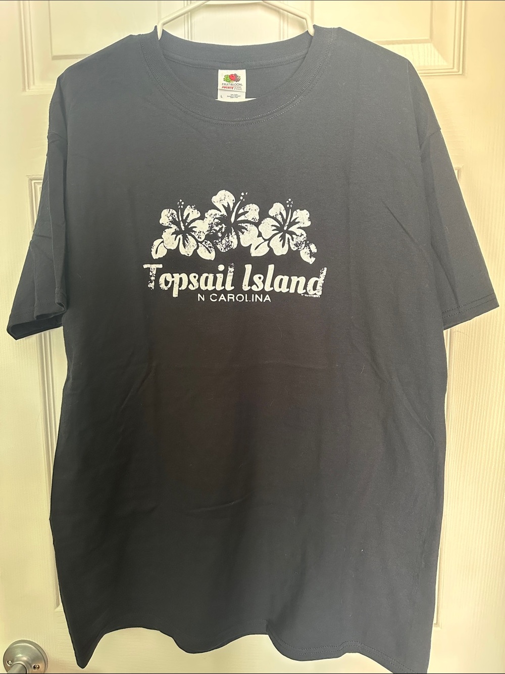 Fruit of the Loom Navy Blue Topsail Island Graphic Tee